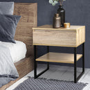 Artiss Chest Style Metal Bedside Table - Coll Online
