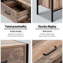 Artiss TV Stand Entertainment Unit Storage Cabinet Industrial Rustic Wooden 120cm - Coll Online