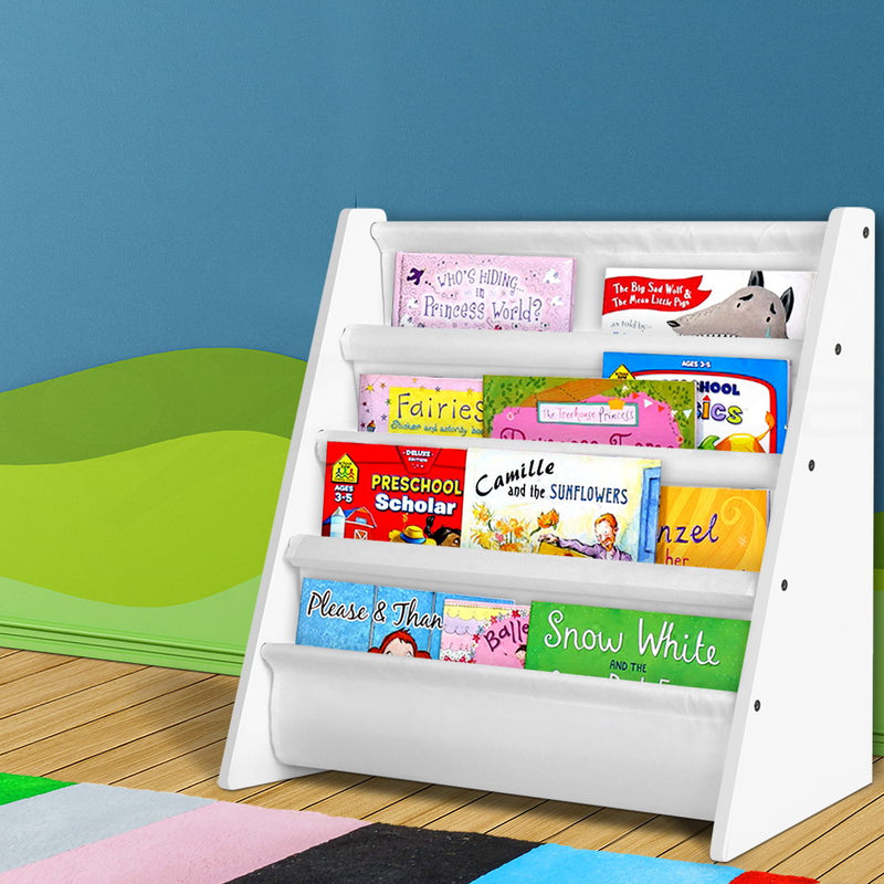 Keezi Kids Bookshelf Shelf Children Bookcase Magazine Rack Organiser Display - Coll Online