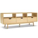 Artiss Wooden Scandinavian Entertainment Unit - Natural - Coll Online