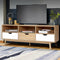 Artiss TV Cabinet Entertainment Unit Stand Wooden Storage 140cm Scandinavian - Coll Online