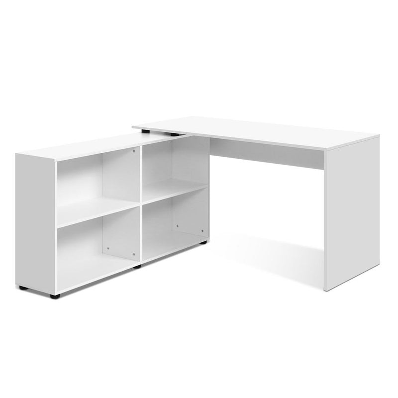 Artiss Office Computer Desk Corner Study Table Workstation Bookcase Storage - Coll Online