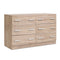 Artiss 6 Chest of Drawers Cabinet Dresser Table Tallboy Lowboy Storage Wood - Coll Online