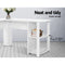 Artiss Office Computer Desk Corner Student Study Table Workstation L-Shape Shelf White - Coll Online