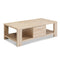 Artiss Coffee Table Wooden Shelf Storage Drawer Living Furniture Thick Tabletop - Coll Online