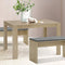 Artiss Dining Table 4 Seater Wooden Kitchen Tables Oak 120cm Cafe Restaurant