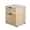 2 Drawer Filing Cabinet Office Shelves Storage Drawers Cupboard Wood File Home - Coll Online