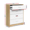 Artiss Chest of Drawers Tallboy Dresser Table Bedroom Storage White Wood Cabinet - Coll Online