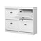 Shoe Cabinet Shoes Storage Rack Organiser White Shelf Drawer Cupboard 24 Pairs - Coll Online