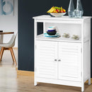 Buffet Sideboard Cabinet Kitchen Bathroom Storage Cupboard Hallway White Shelf