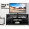 Artiss Entertainment Unit with Cabinets - Black - Coll Online