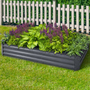 Greenfingers Galvanised Steel Raised Garden Bed Instant Planter 210 x 90 Aluminium