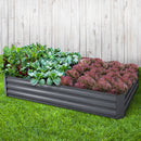 Greenfingers Galvanised Steel Raised Garden Bed Instant Planter 210 x 90 Aluminium - Coll Online