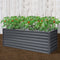 Greenfingers Garden Bed 240X80X77CM Galvanised Raised Steel Instant Planter 2N1 - Coll Online