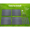 Greenfingers Garden Bed 2PCS 100X100X77CM Galvanised Steel Raised Planter - Coll Online