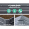 Greenfingers Garden Bed 2PCS 130X130X46CM Galvanised Steel Raised Planter - Coll Online