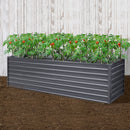 Greenfingers Garden Bed 320 x 80 x 77cm Galvanised Steel Raised Planter 2N1 - Coll Online