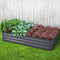 Greenfingers Garden Bed 2PCS 210X90X30cm  Galvanised Steel Raised Planter - Coll Online