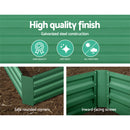 Green Fingers Set of 2 120 x 90cm Raised Garden Bed - Green - Coll Online