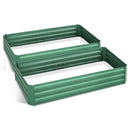 Greenfingers Garden Bed 2PCS 210X90X30cm  Galvanised Steel Raised Planter Green - Coll Online