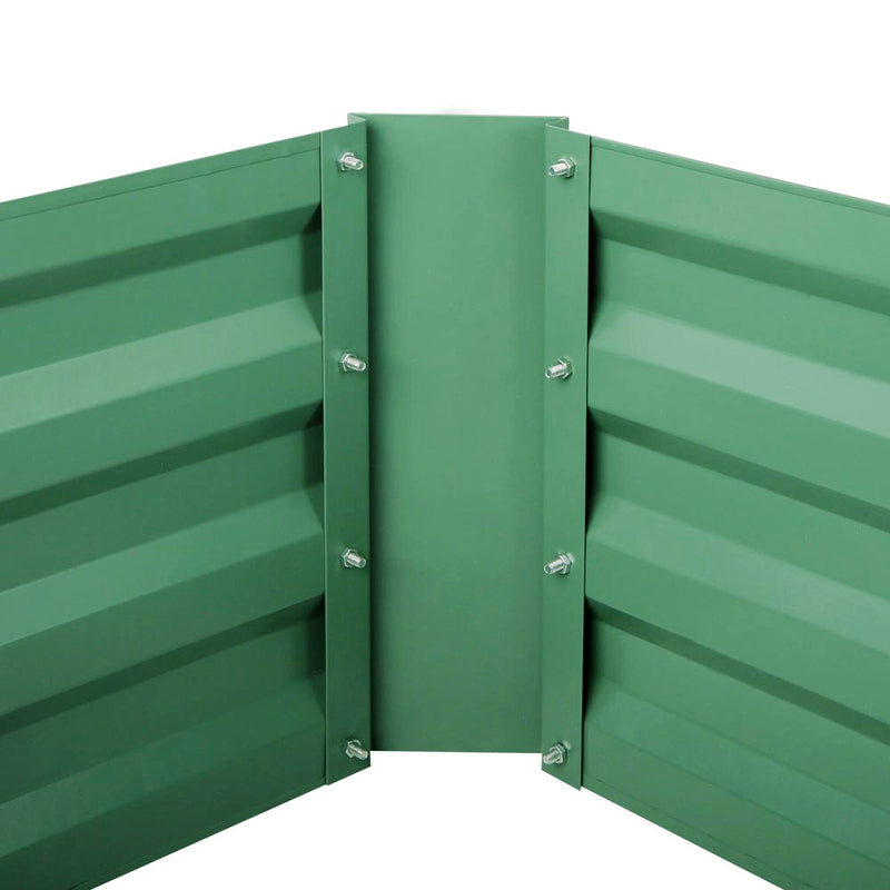 Greenfingers Garden Bed 150cm x 90cm 2x Galvanised Steel Raised Green Planter - Coll Online