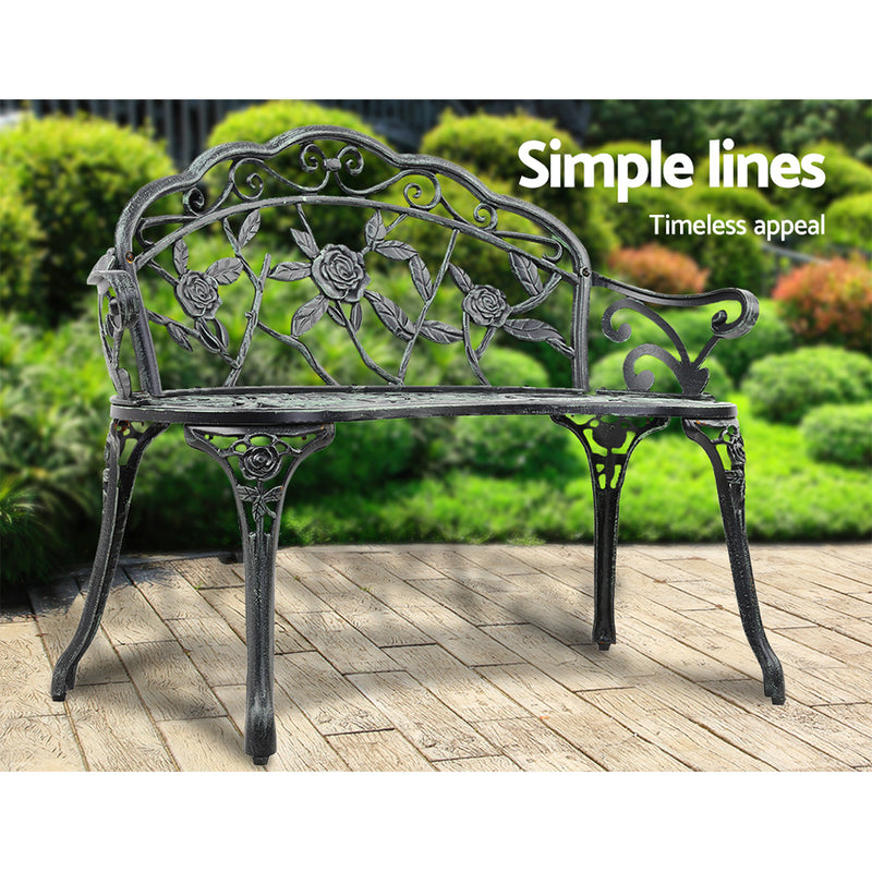 Gardeon Victorian Garden Bench - Green - Coll Online