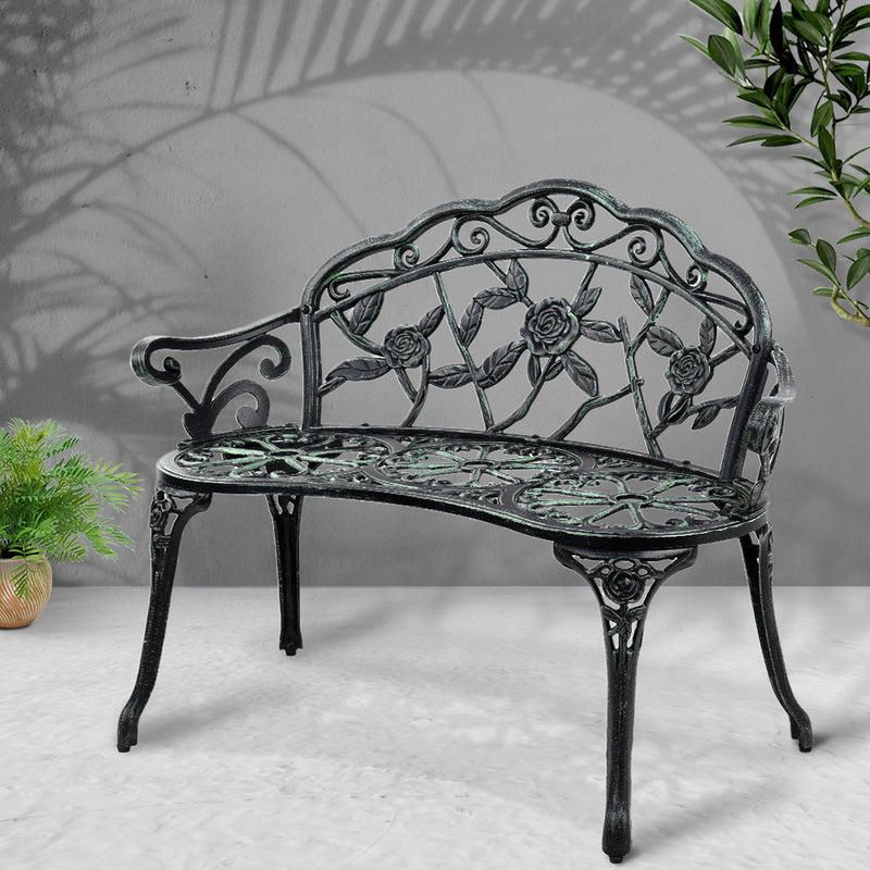 Gardeon Victorian Garden Bench - Green - Coll Online