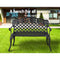 Gardeon Garden Bench Patio Porch Park Lounge Cast Aluminium Outdoor Furniture - Coll Online