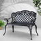 Gardeon Garden Bench Patio Porch Park Lounge Cast Aluminium Outdoor Furniture - Coll Online