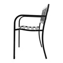 Gardeon Steel Modern Garden Bench - Black