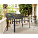 Gardeon Steel Modern Garden Bench - Black