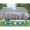 Greenfingers Greenhouse Aluminium Green House Polycarbonate Garden Shed 4.2x2.5M