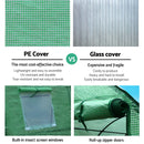 Greenfingers Garden Shed Greenhouse 3X2X2M Green House Replacement *Cover Only - Coll Online