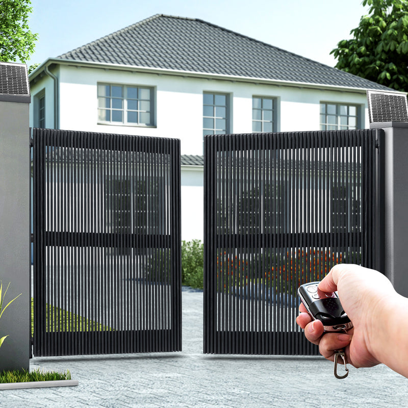 LockMaster Swing Gate Opener Auto 20W Solar Power Electric Remote Control 1000KG