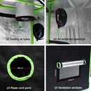 Greenfingers 1680D 1.2MX1.2MX2M Hydroponics Grow Tent Kits Hydroponic Grow System - Coll Online