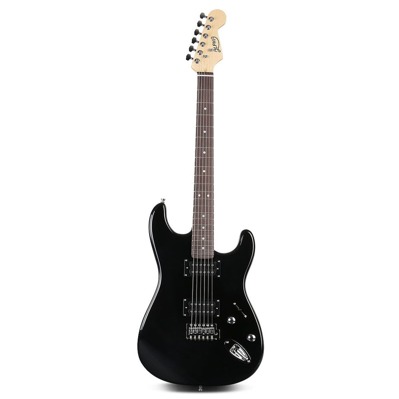 Alpha Electric Guitar And AMP Music String Instrument Rock Black Carry Bag Steel String - Coll Online