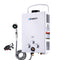 DEVANTi Outdoor Portable Gas Hot Water Heater Shower Camping LPG Caravan Pump White - Coll Online