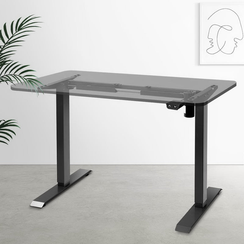 Motorised Adjustable Desk Frame Black