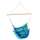 Gardeon Hanging Hammock Chair Swing Indoor Outdoor Portable Camping Blue - Coll Online