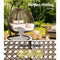 Gardeon Outdoor Double Hanging Swing Chair - Brown - Coll Online