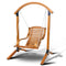 Gardeon Outdoor Furniture Timber Hammock Chair Wooden Patio Swing Lounge Chairs - Coll Online