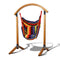 Gardeon Outdoor Swing Chair Timber Hammock Pillow Patio Wooden Bench Furniture - Coll Online