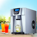 Devanti 2L Portable Ice Cuber Maker & Water Dispenser - Silver - Coll Online