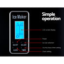 DEVANTI 3.2L Portable Ice Cube Maker Machine Benchtop Counter Black - Coll Online