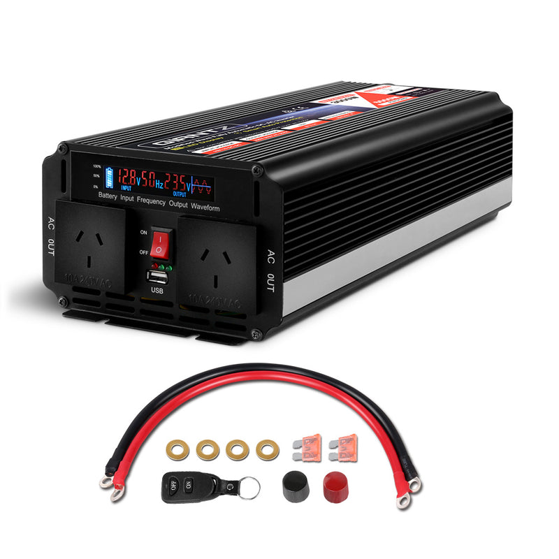 Giantz Power Inverter 2500W or 5000W Modified Sine Wave 12V-240V Camping Caravan