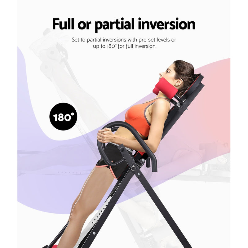 Everfit Inversion Table Gravity Stretcher Inverter Foldable Home Fitness Gym - Coll Online