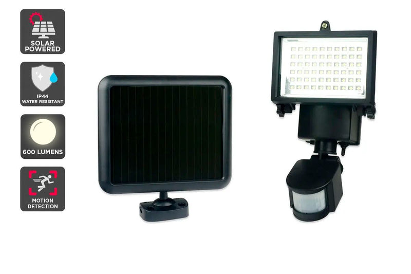 Solar Powered Motion Sensor LED Flood Light (60 LED, 600 Lumens)