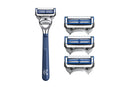 King C. Gillette Men’s Neck Shaving Razor + 3 Blade Refills