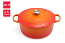 Le Creuset Signature Cast Iron Round Casserole 28cm / 6.7L (Volcanic Flame)