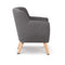 Keezi Kids Sofa Armchair Fabric Wooden Lorraine French Couch Children Room Grey - Coll Online